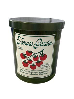 Leoben Candle Tomato Garden 9 Oz 1 Wick Soy Wax American-Made Small Batch Fresh
